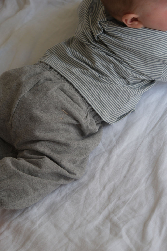 Baby Track Pants | Gray Melange