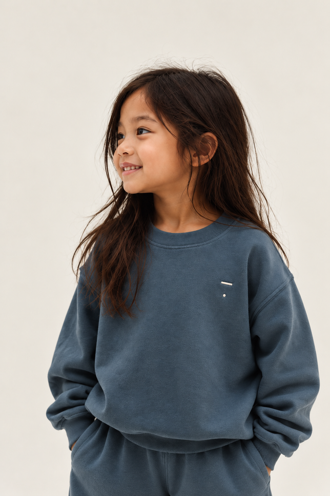 Oversized Pullover | Blue Gray