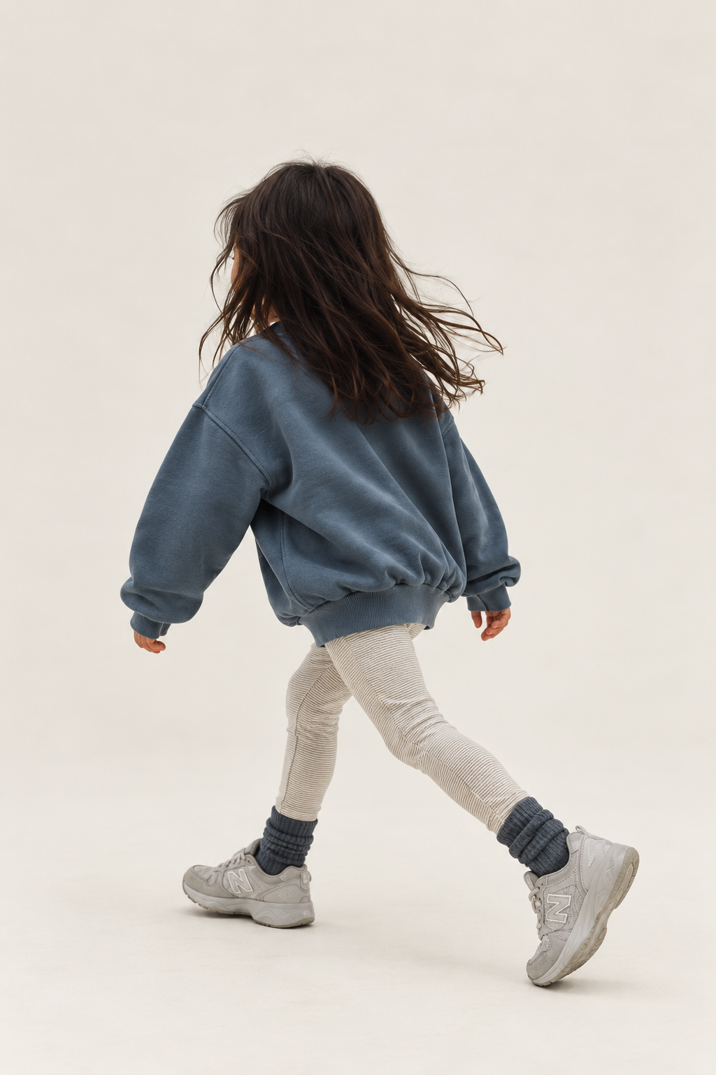 Dropped Shoulder Sweater | Blue Gray