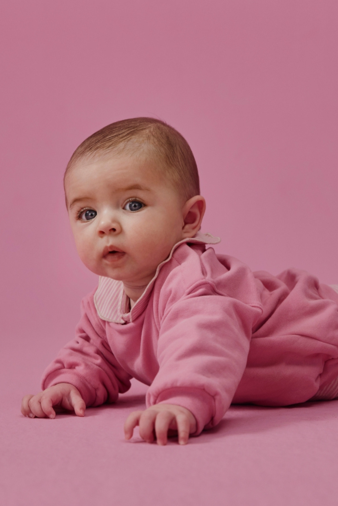 Baby Dropped Shoulder Sweater | Bubblegum