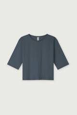 Dropped Shoulder T-shirt | Blue Gray