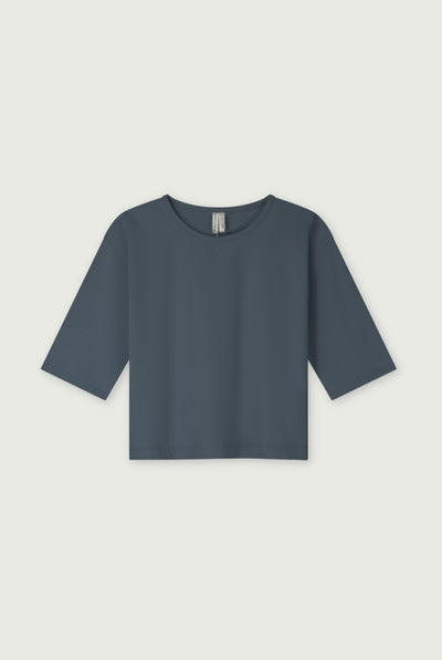 Dropped Shoulder T-shirt | Blue Gray
