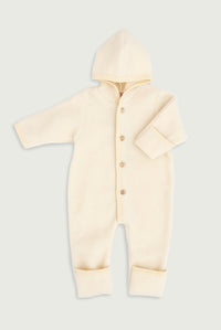 Engel Natur Baby Hooded Overall | Natural