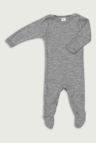 Engel Natur Baby Sleep Overall | Light Grey Melange