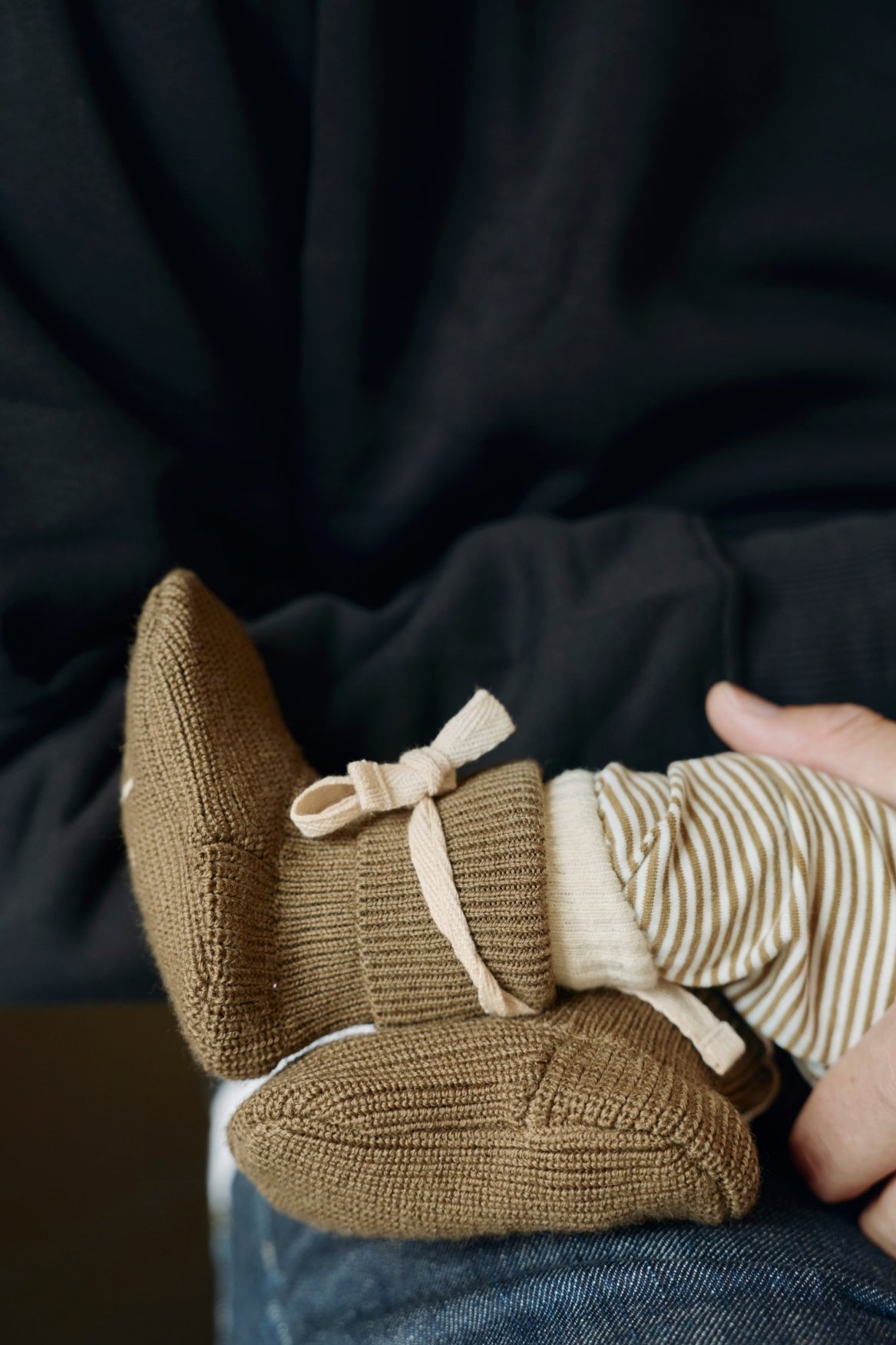Baby Knitted Booties | Woody