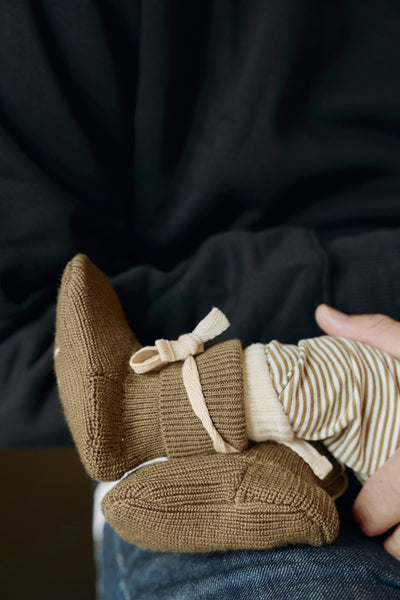 Baby Knitted Booties | Woody