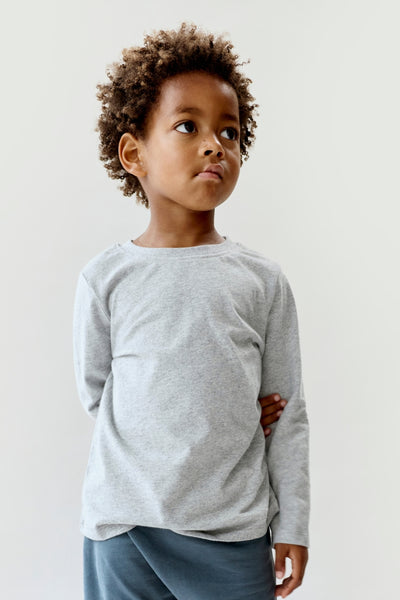 L/S Tee | Gray Melange