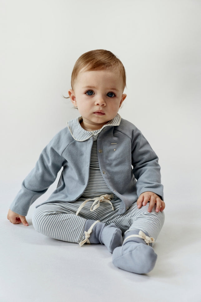 Baby Leggings | Stone Gray - Cream