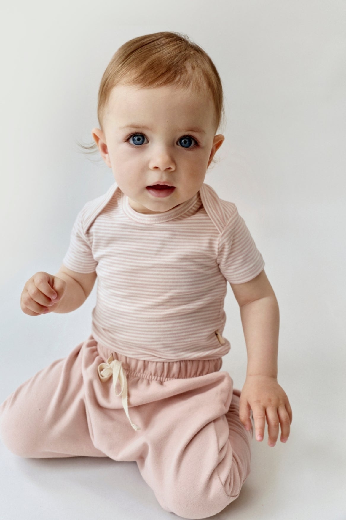 Baby Onesie | Faded Pink - Cream