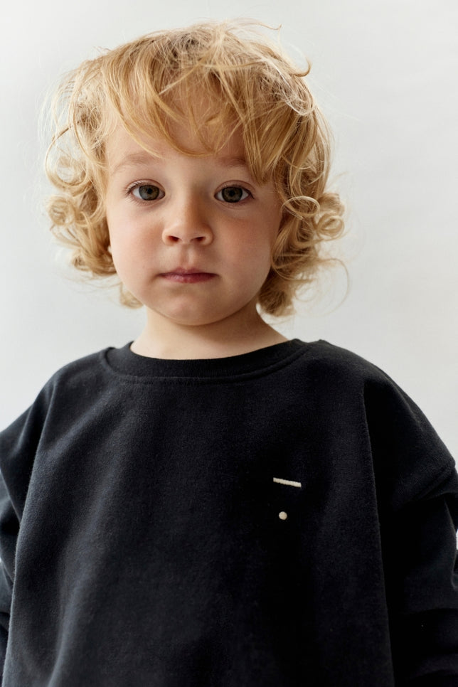 Dropped Shoulder Sweater | Pirate Black