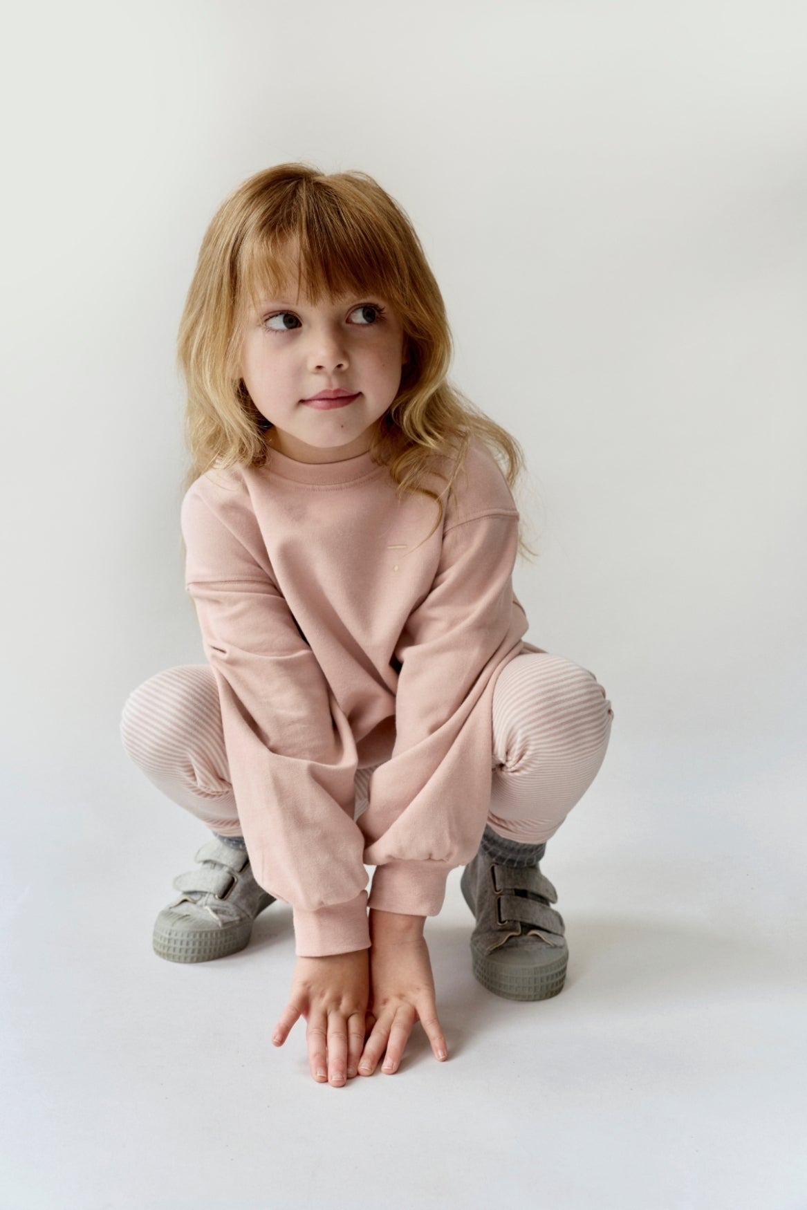 Dropped Shoulder Sweater | Faded Pink