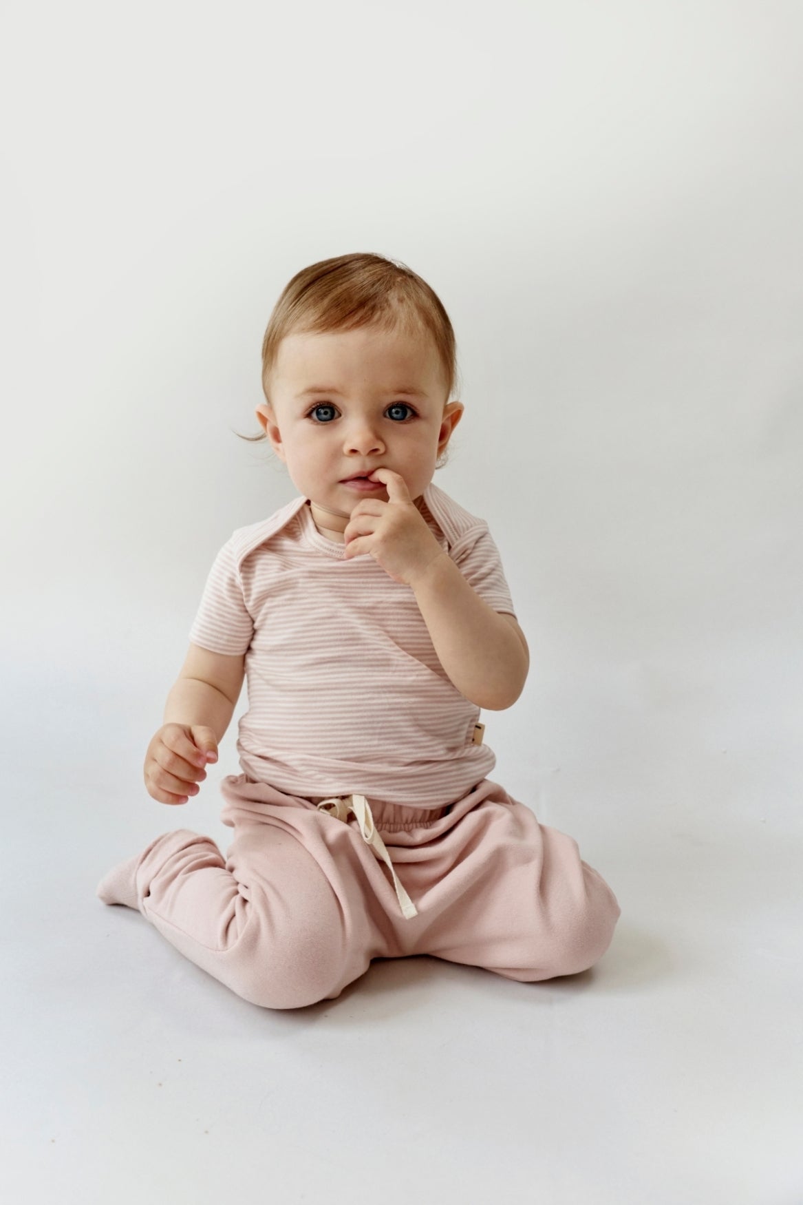Baby Onesie | Faded Pink - Cream