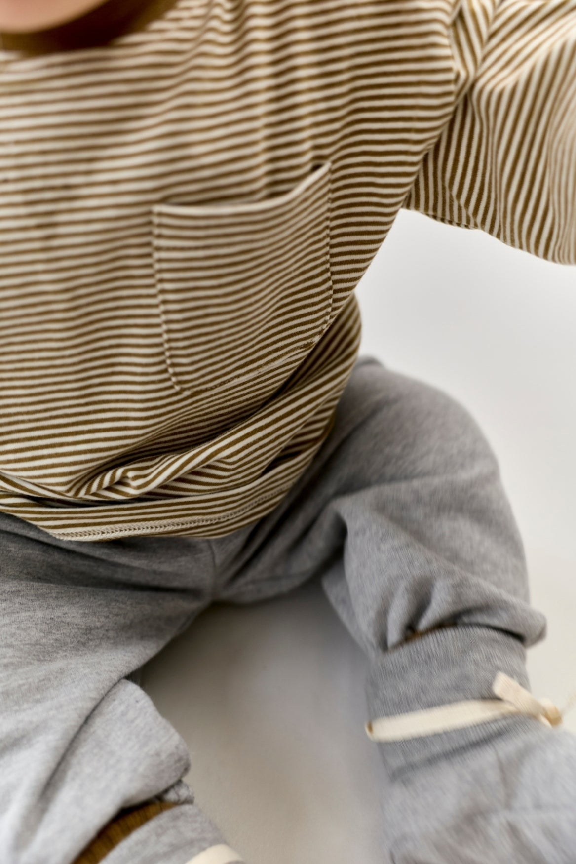 Baby L/S Pocket Tee | Woody - Cream