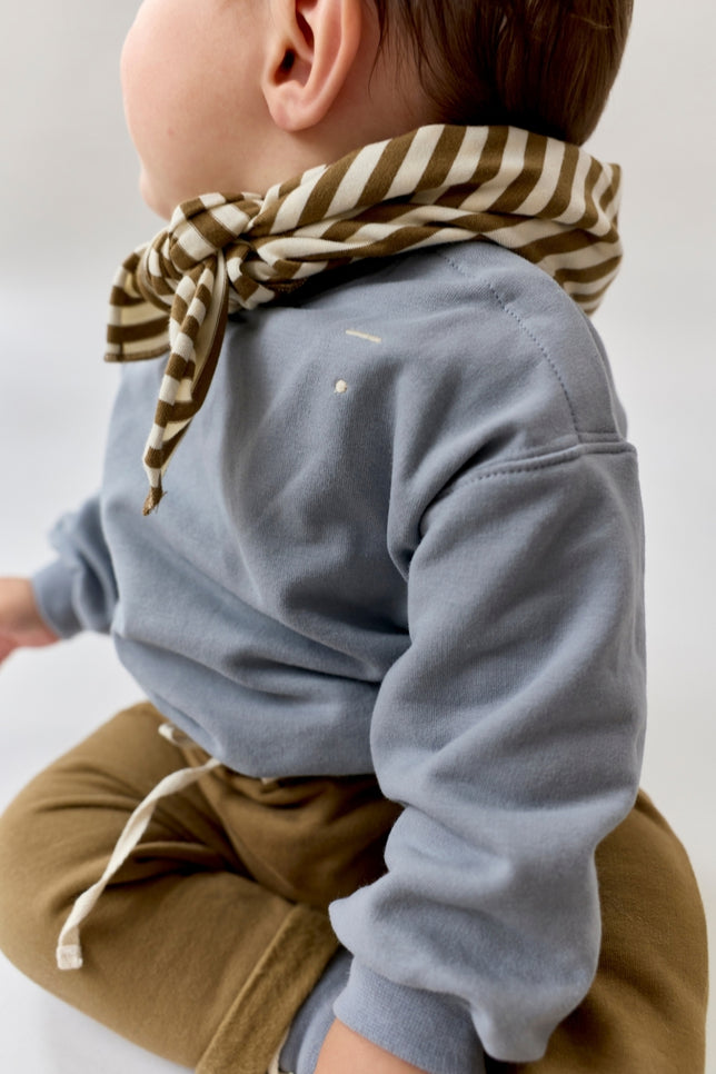 Baby Dropped Shoulder Sweater | Stone Gray