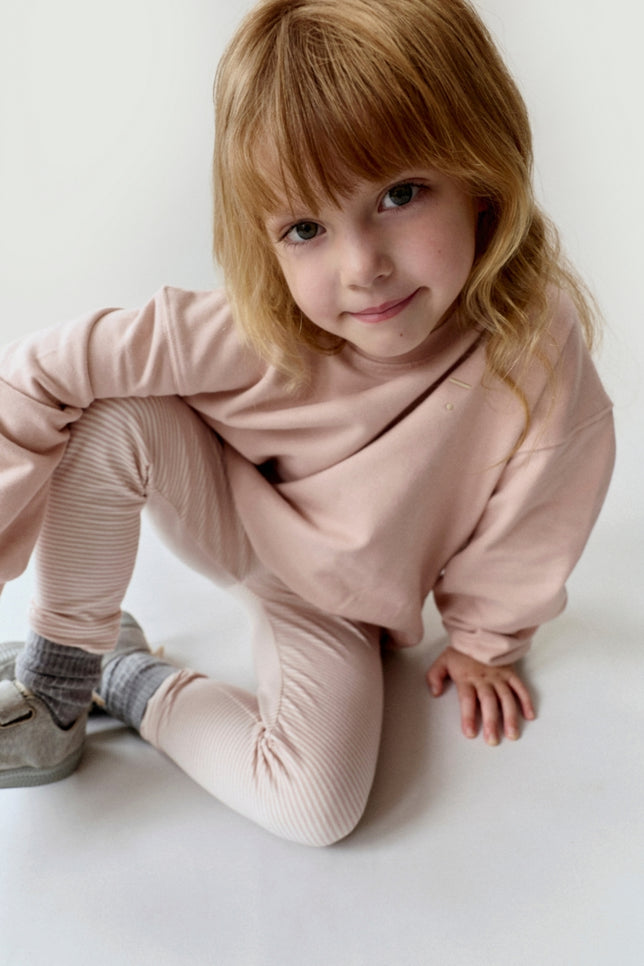 Dropped Shoulder Sweater | Faded Pink