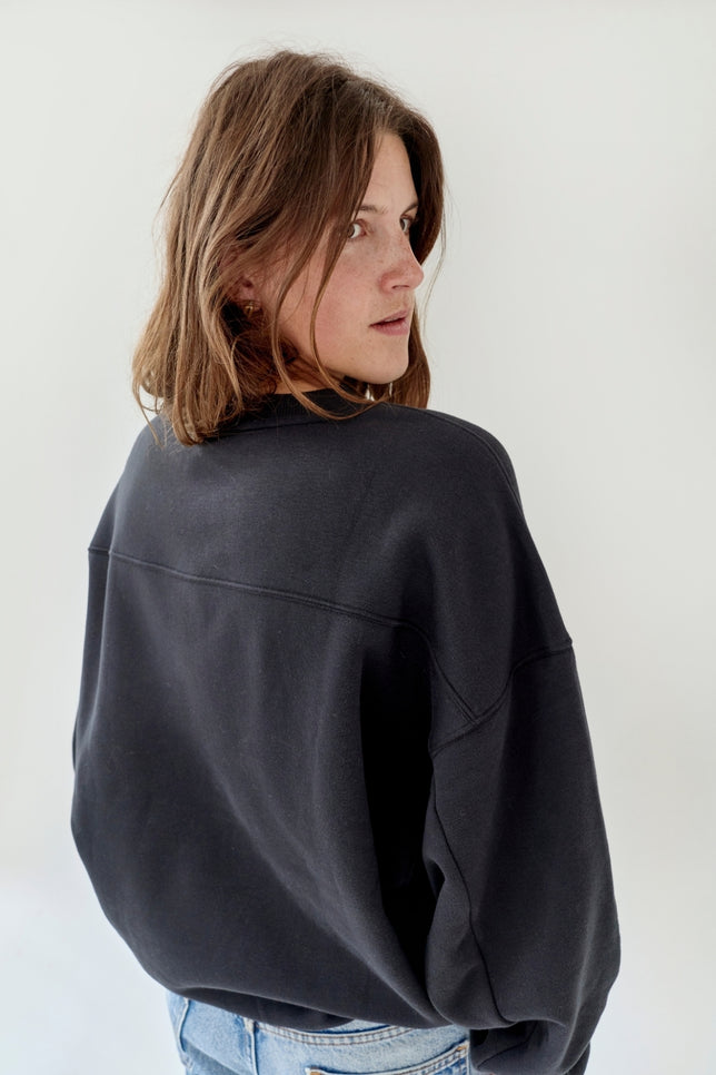 Crewneck-Pullover Erwachsene | Pirate Black