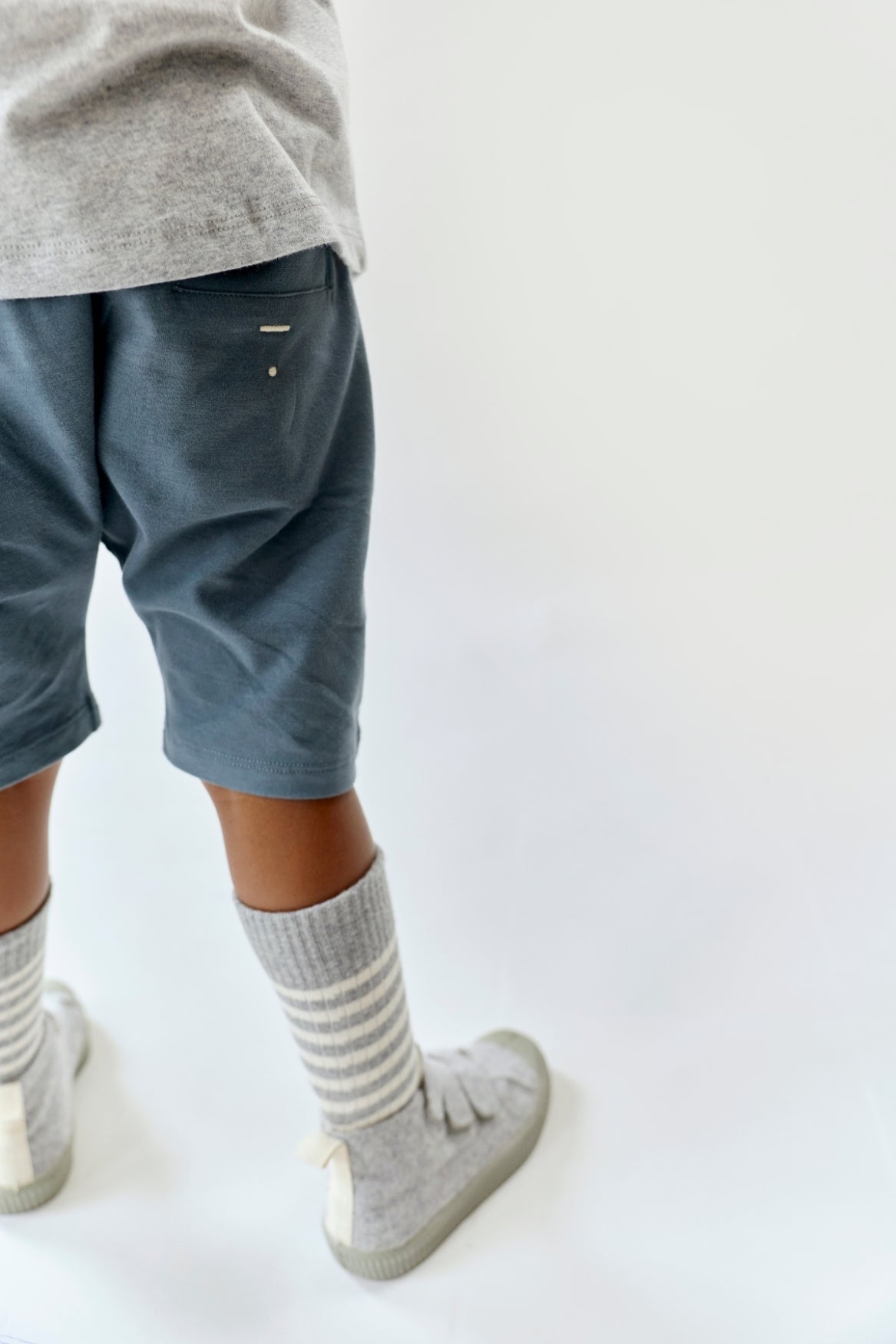 Rippsocken im 2er-Pack| Gray Melange - Cream