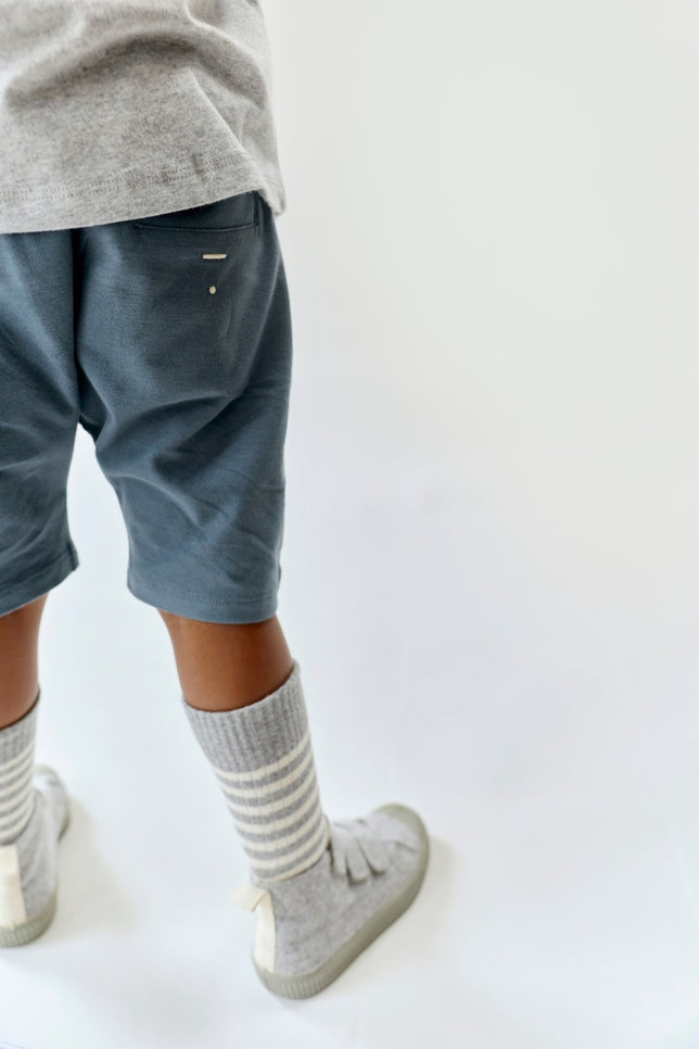 Rippsocken im 2er-Pack| Gray Melange - Cream