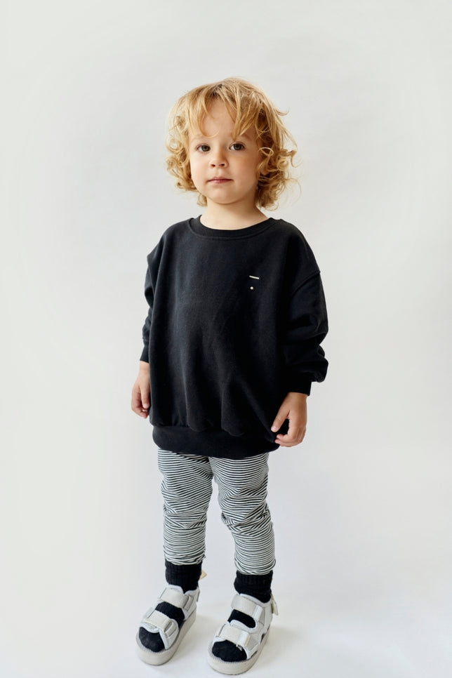 Dropped Shoulder Sweater | Pirate Black