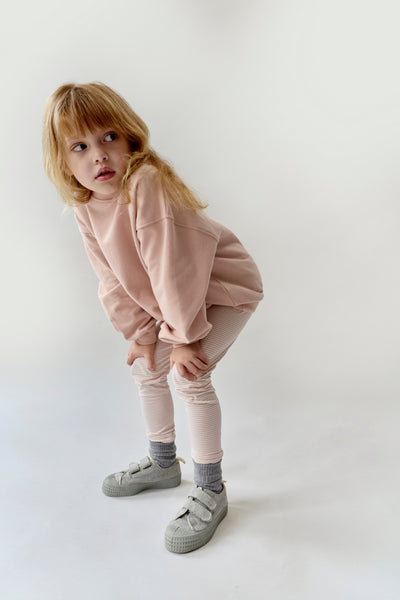 Leggings | Faded Pink - Cream