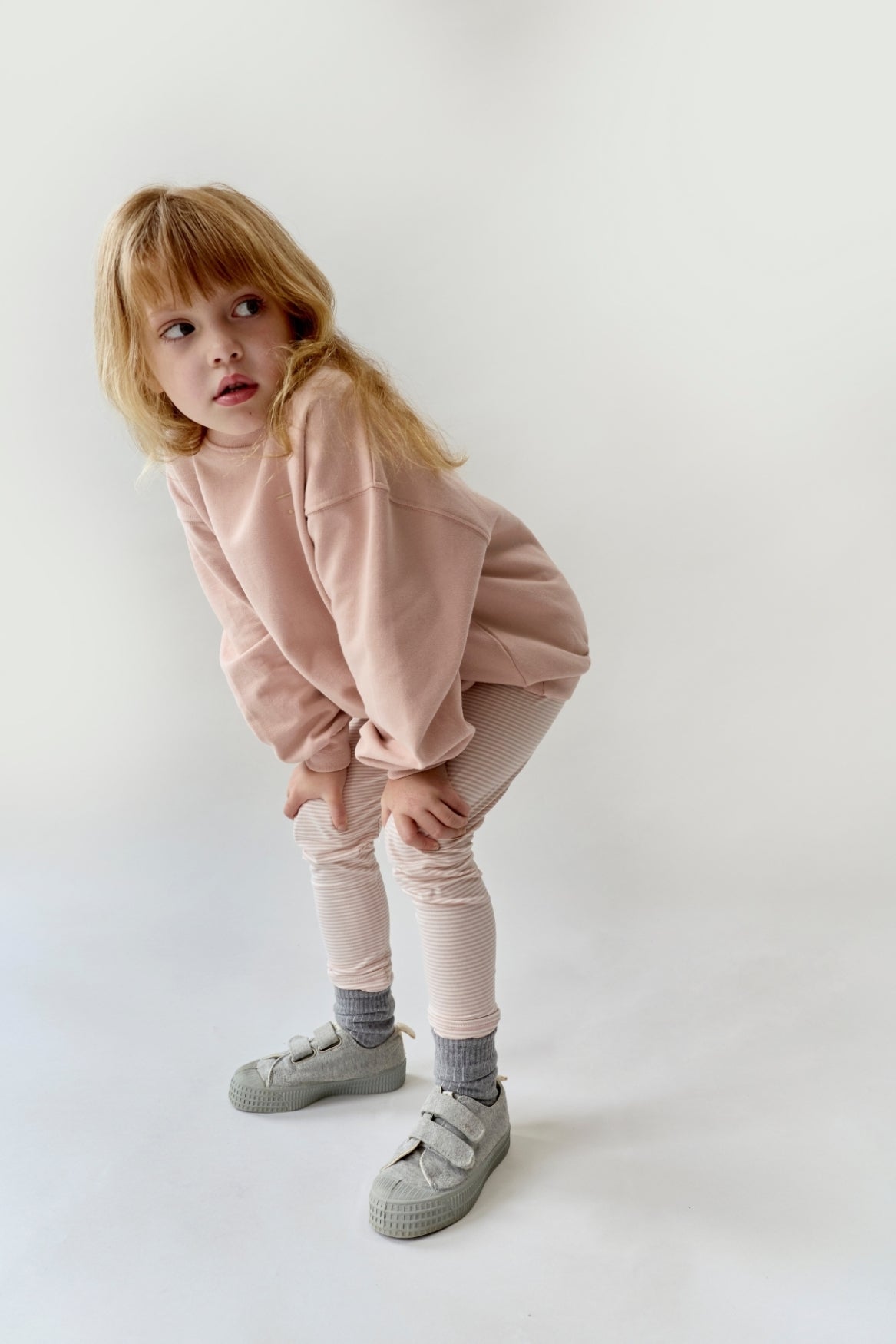 Leggings | Faded Pink - Cream