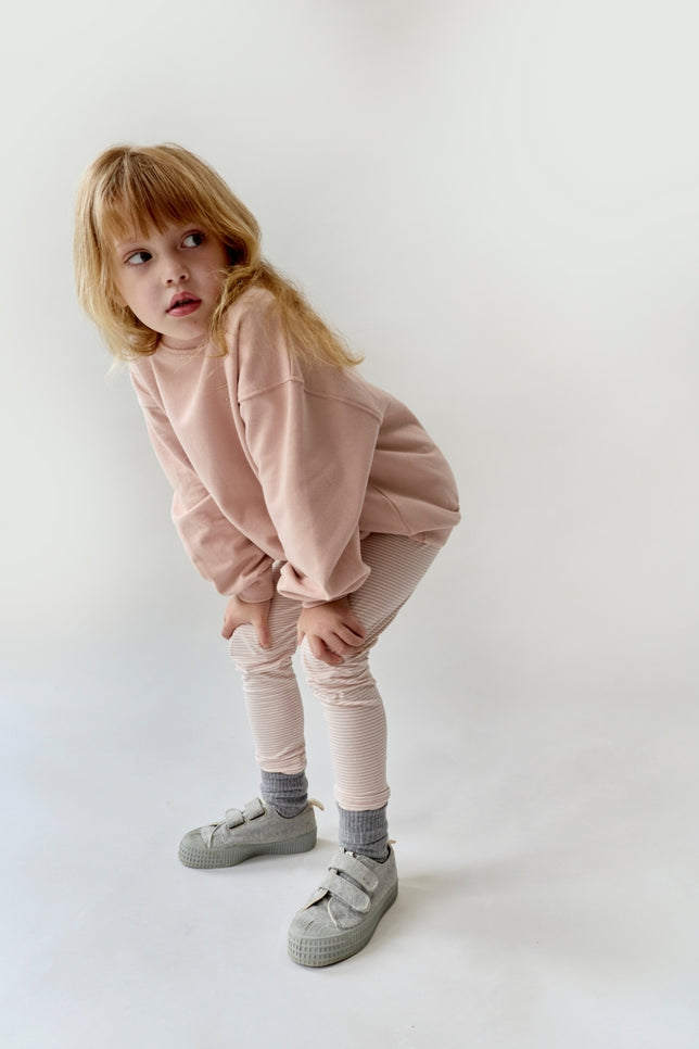 Leggings | Faded Pink - Cream