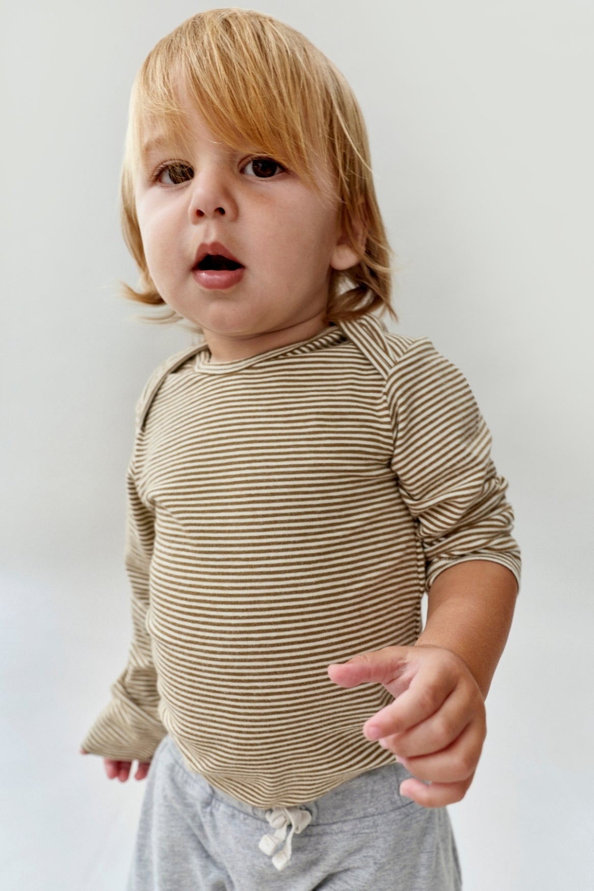Baby L/S Onesie | Woody - Cream