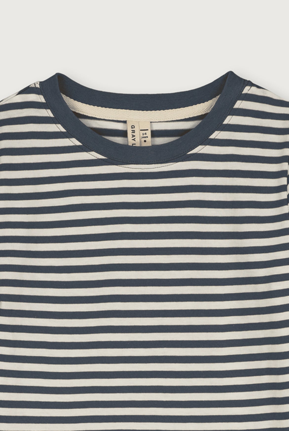 L/S T-Shirt | Blue Grey - Cream