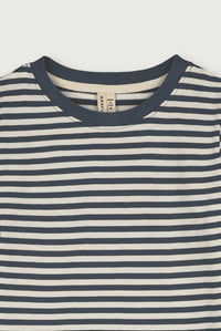 L/S T-Shirt | Blue Grey - Cream