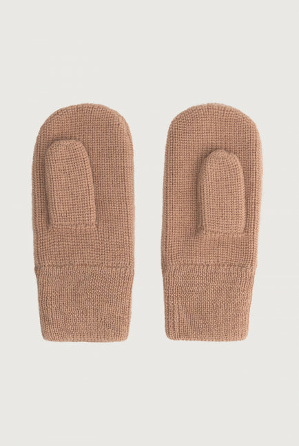 Knitted Mittens | Biscuit