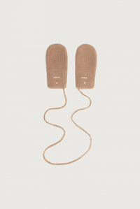 Baby Knitted Mittens | Biscuit