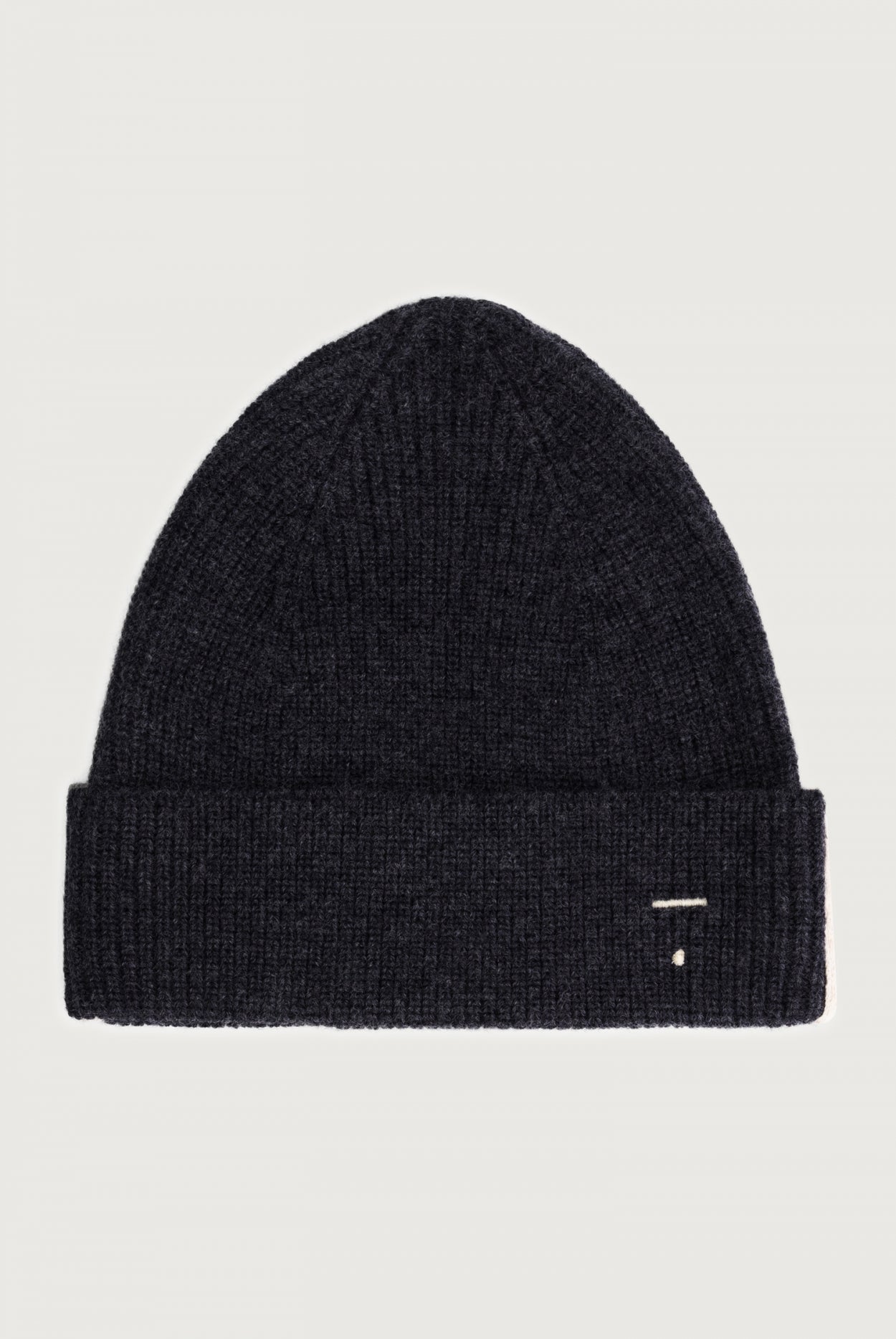 Knitted Beanie | Nearly Black Melange