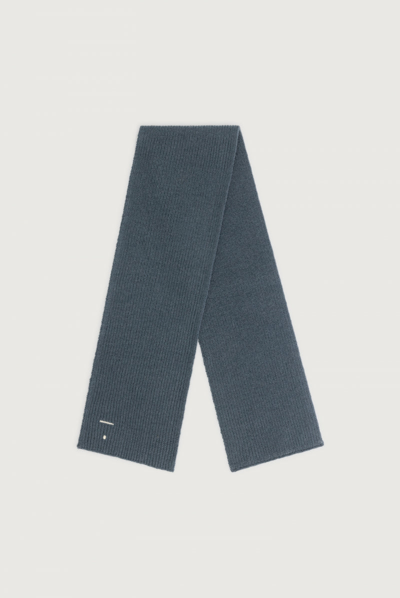 Baby Knitted Scarf | Blue Grey