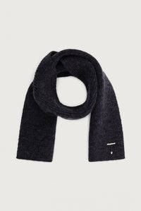 Baby Knitted Scarf | Black Melange