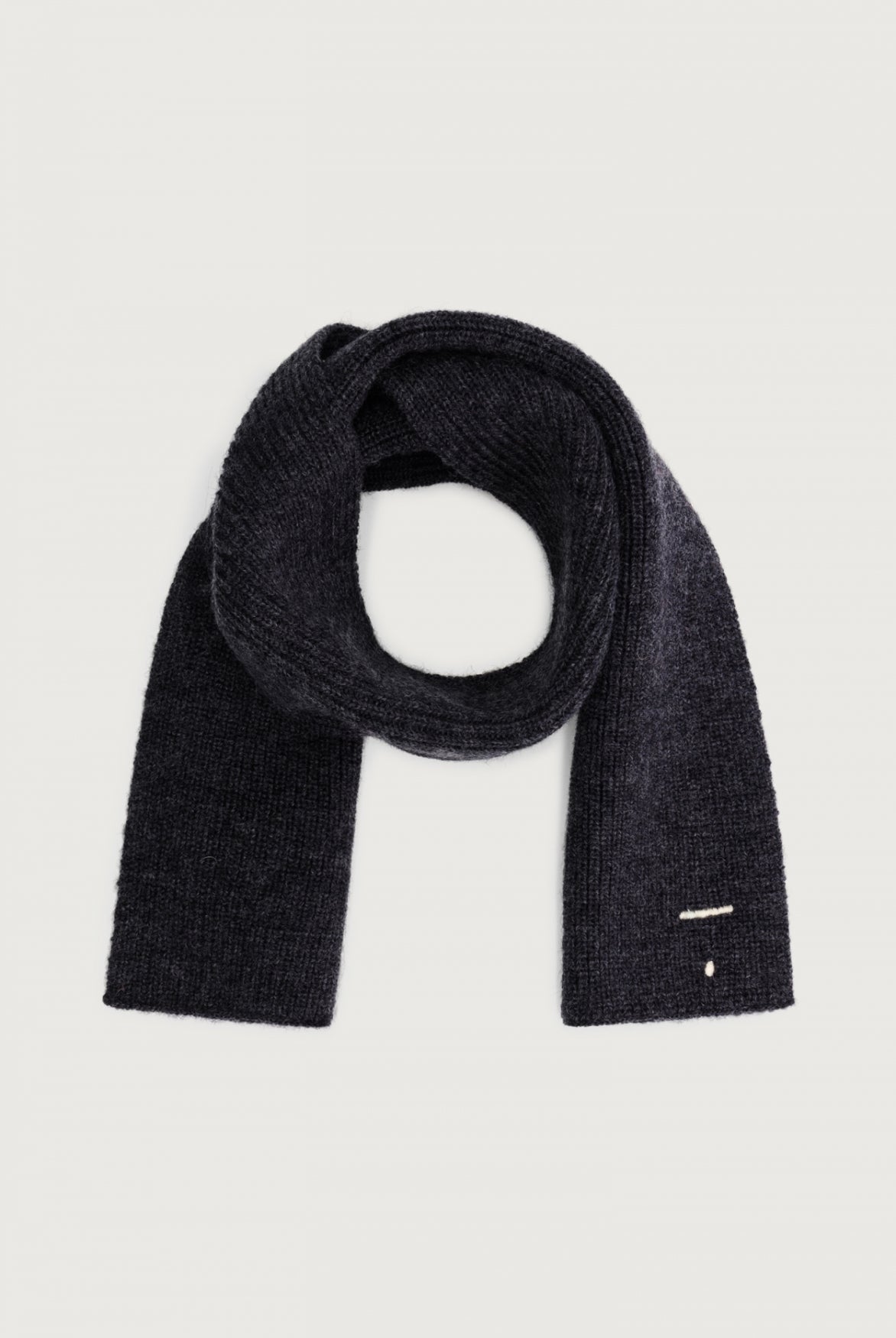 Baby Knitted Scarf | Black Melange