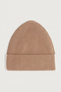Baby Knitted Beanie | Biscuit