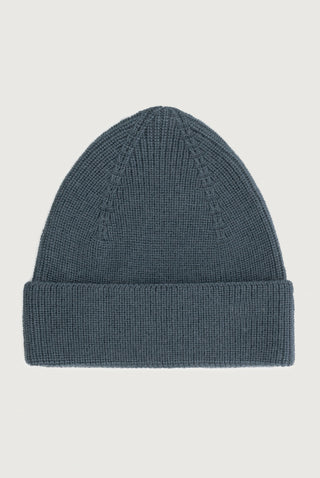 Baby Knitted Beanie | Blue Grey