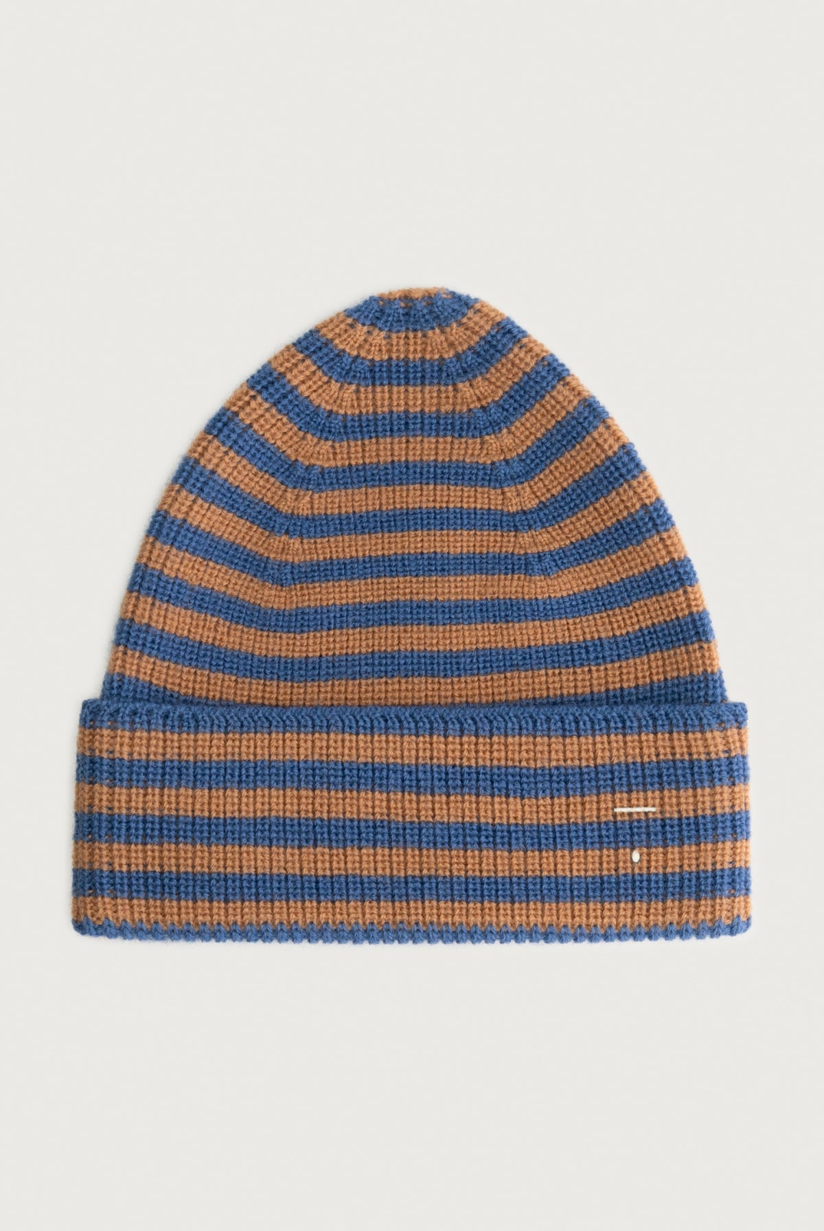 Baby Knitted Beanie | Blue Moon - Biscuit