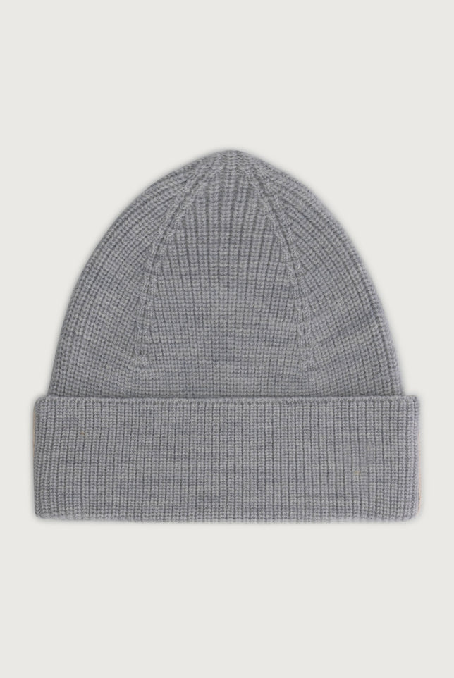 Knitted Beanie | Gray Melange