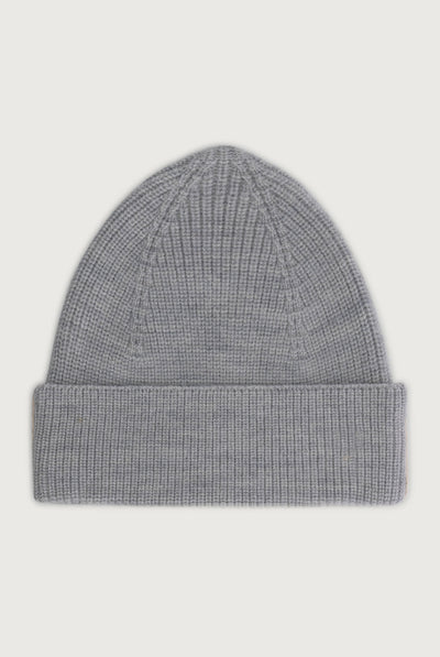 Baby Knitted Beanie | Gray Melange