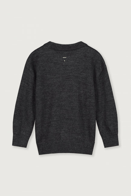 Knitted Jumper | Nearly Black Melange