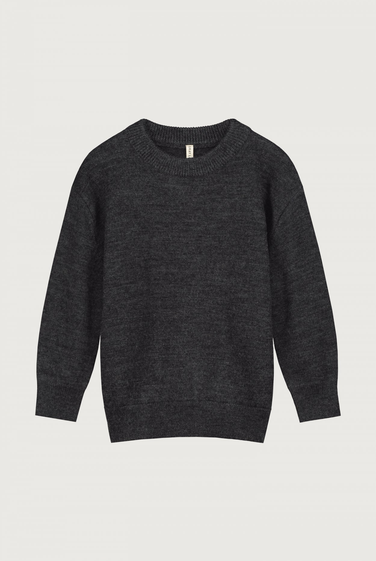 Knitted Jumper | Nearly Black Melange