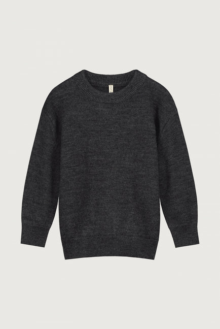 Knitted Jumper | Nearly Black Melange