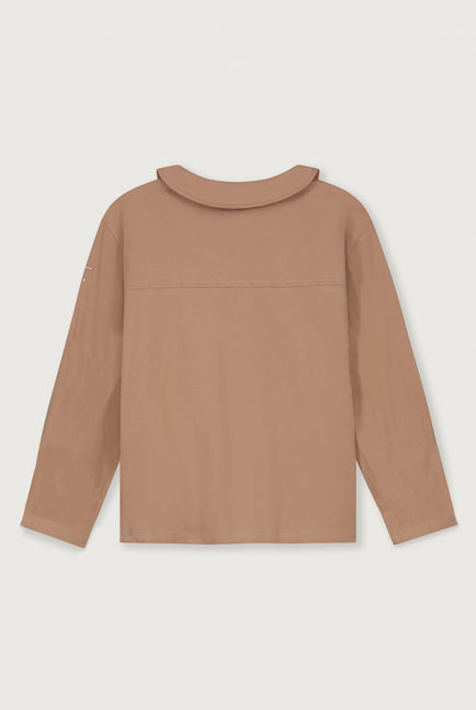 Boxy Blouse met kraag | Biscuit