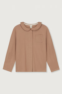 Boxy Blouse met kraag | Biscuit