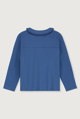 Boxy Collar Blouse | Blue Moon