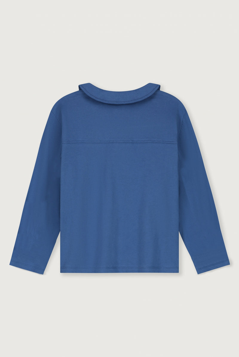 Boxy Collar Blouse | Blue Moon