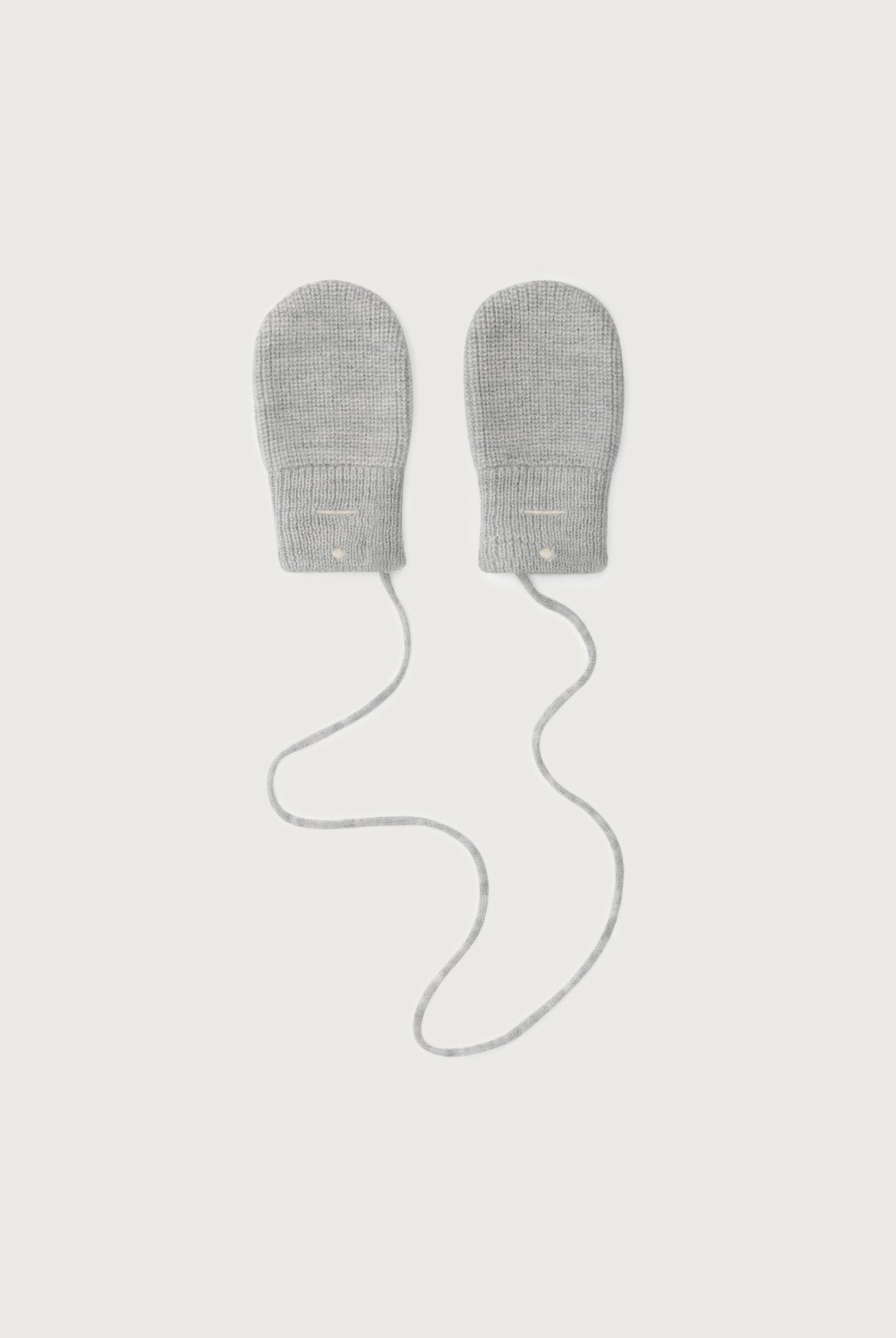 Baby knitted Mittens | Gray Melange