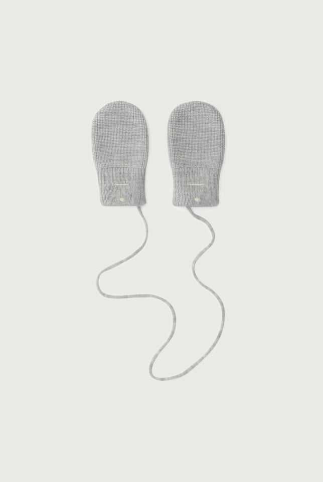 Baby knitted Mittens | Gray Melange