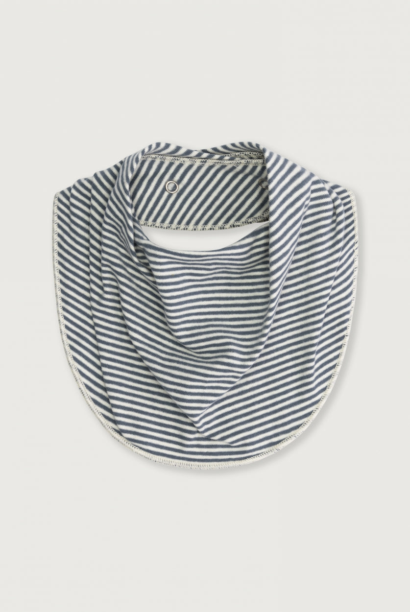 Baby Bib | Blue Gray - Cream